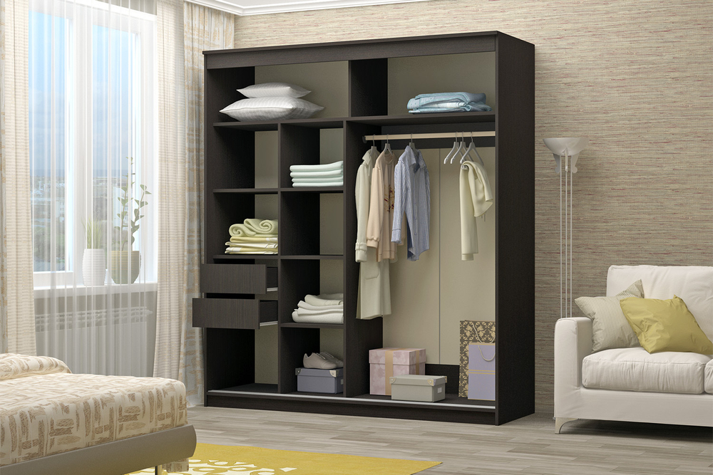 Шкаф-купе Элегант №5 2,0 м, Венге