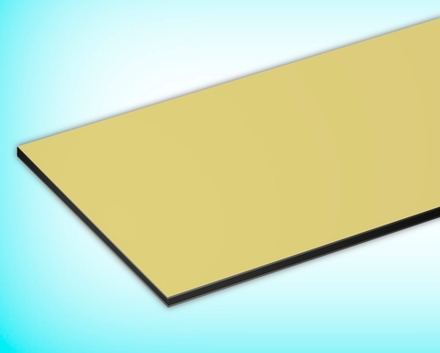 Композитные панели RAL 1014 слоновая кость 3 мм/0,21 мм 1500х4000 мм
