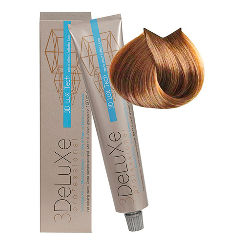 Стойкая крем-краска для волос Оттенок 9.30 Очень светлый блондин золотистый 3DeLuXe 100мл