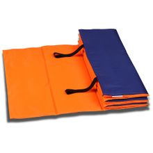 Коврик гимнастический INDIGO SM-042-OBL, оранжево-синий