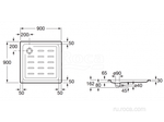 Душевой поддон Roca Easy 900х900 белый 276081000