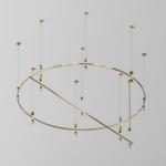 Шинопровод магнитный круглый из полукругов Maytoni FLARITY TRX154-2SR-D1500-BS, d1500мм