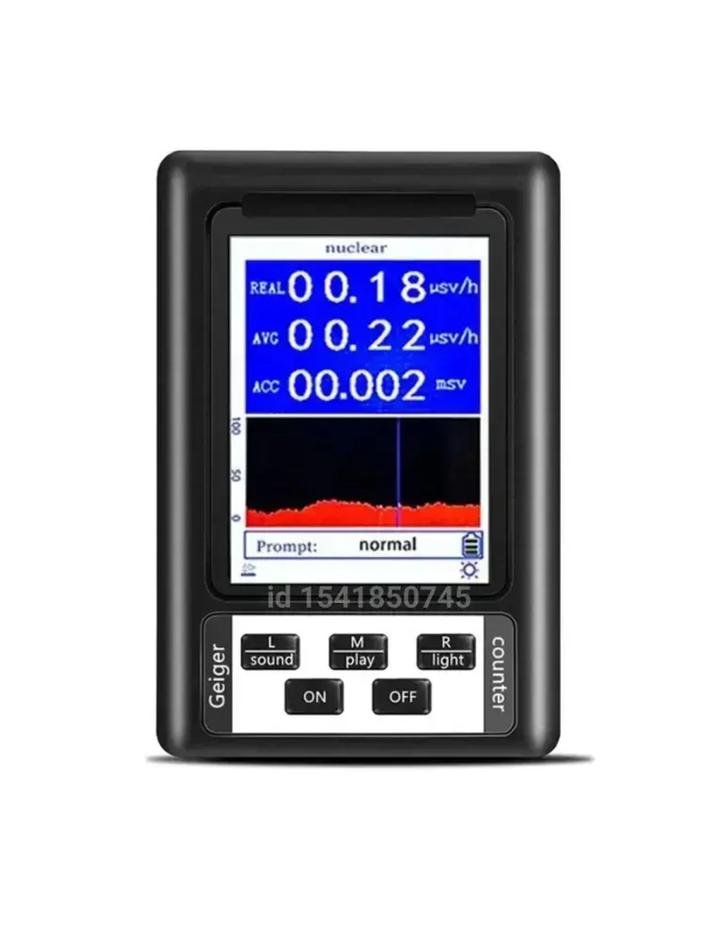 Портативный детектор дозиметр тестер для измерения ядерного ионизирующего, радиоактивного, рентгеновского, гамма излучения / Счетчик Гейгера радиационная безопасность
