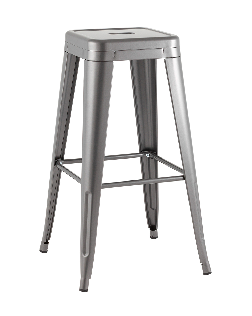 Стул барный TOLIX серебристый матовый KD
