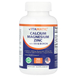 Vitamatic, Кальций, магний, цинк с D3 и бором, 365 таблеток, покрытых оболочкой