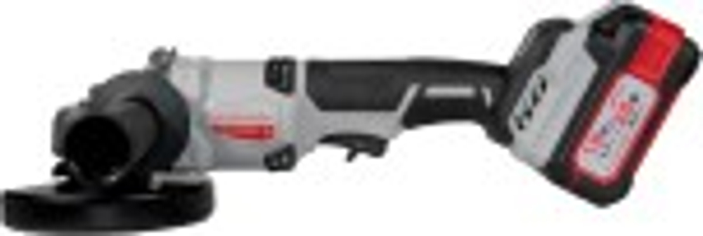 Угловая шлифмашина аккумуляторная ИНТЕРСКОЛ УШМ-125/36ВМЭ бесщеточная 2 АКБ 2,0 Ач, ЗУ 956.2.2.70