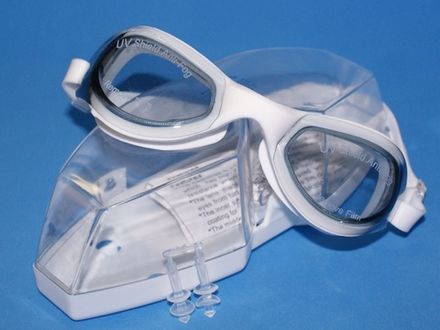 Очки для плавания BL-6900  (Чёрно-белые - СЕ)