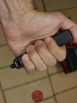 Нож Microtech Ultratech Helhound H/E - черная рукоять, черный клинок + запчасти RK-381