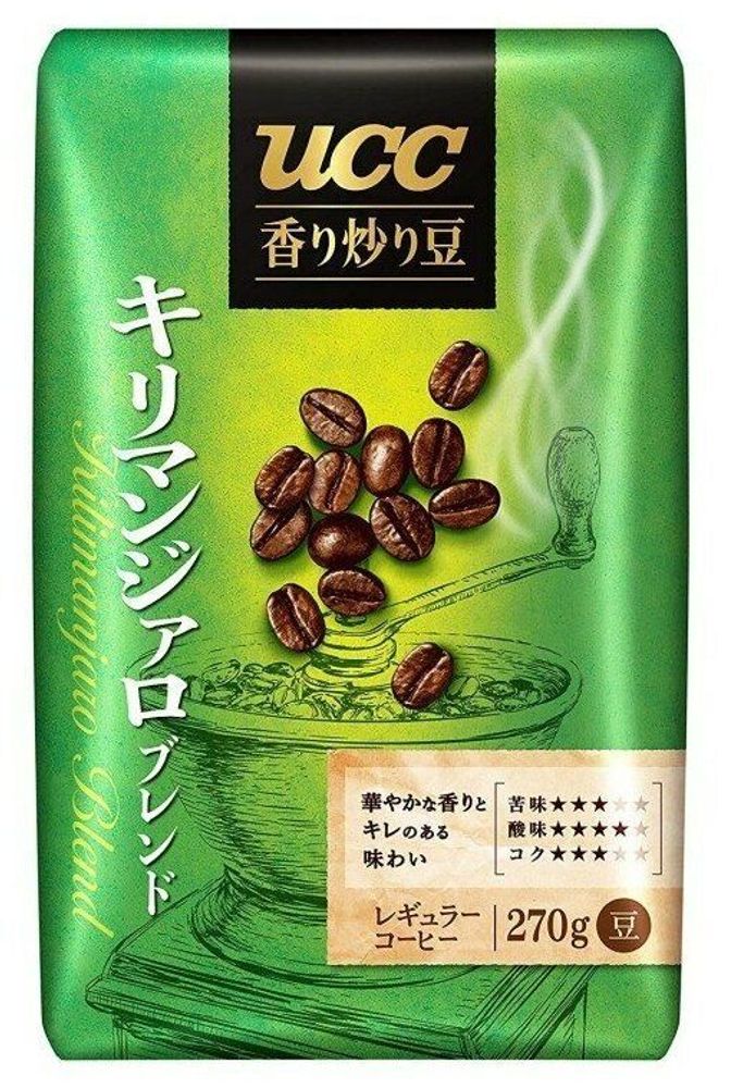 Кофе в зернах UCC Kaori Irim Kilimanjaro Blend, 270 г