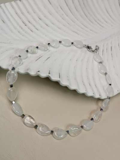Чокер-колье из горного хрусталя "Кристальный рассвет"
