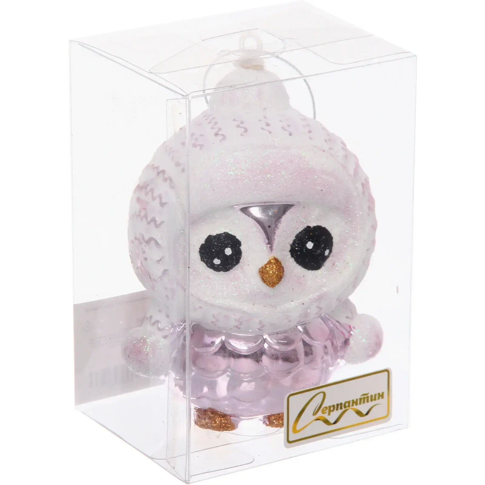 Ёлочная игрушка «Чудной пингвин» 7*5*10 см, Розовый