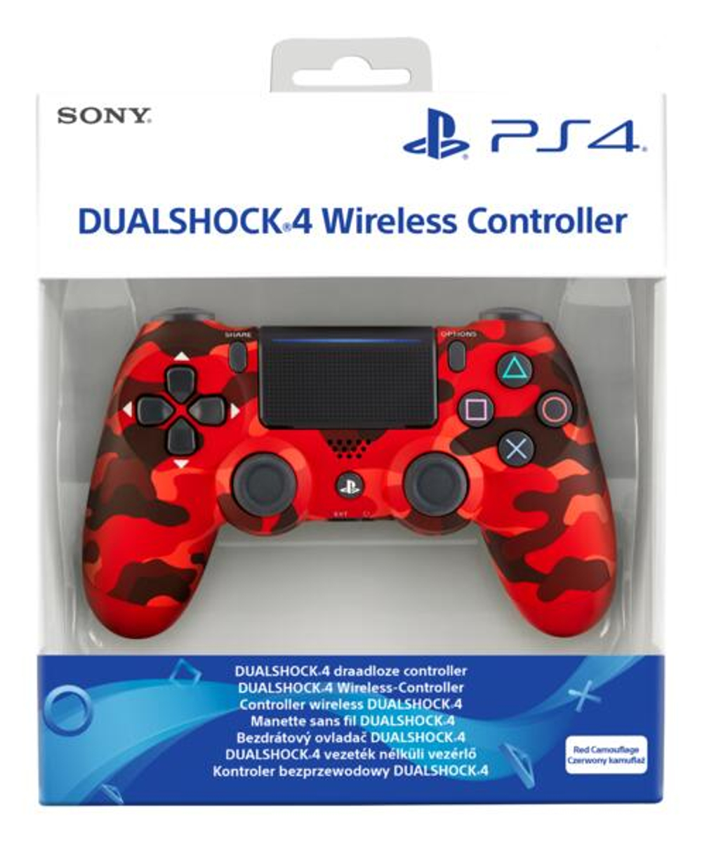 Dualshock 4 v2 RED CAMOUFLAGE Красный Камуфляж