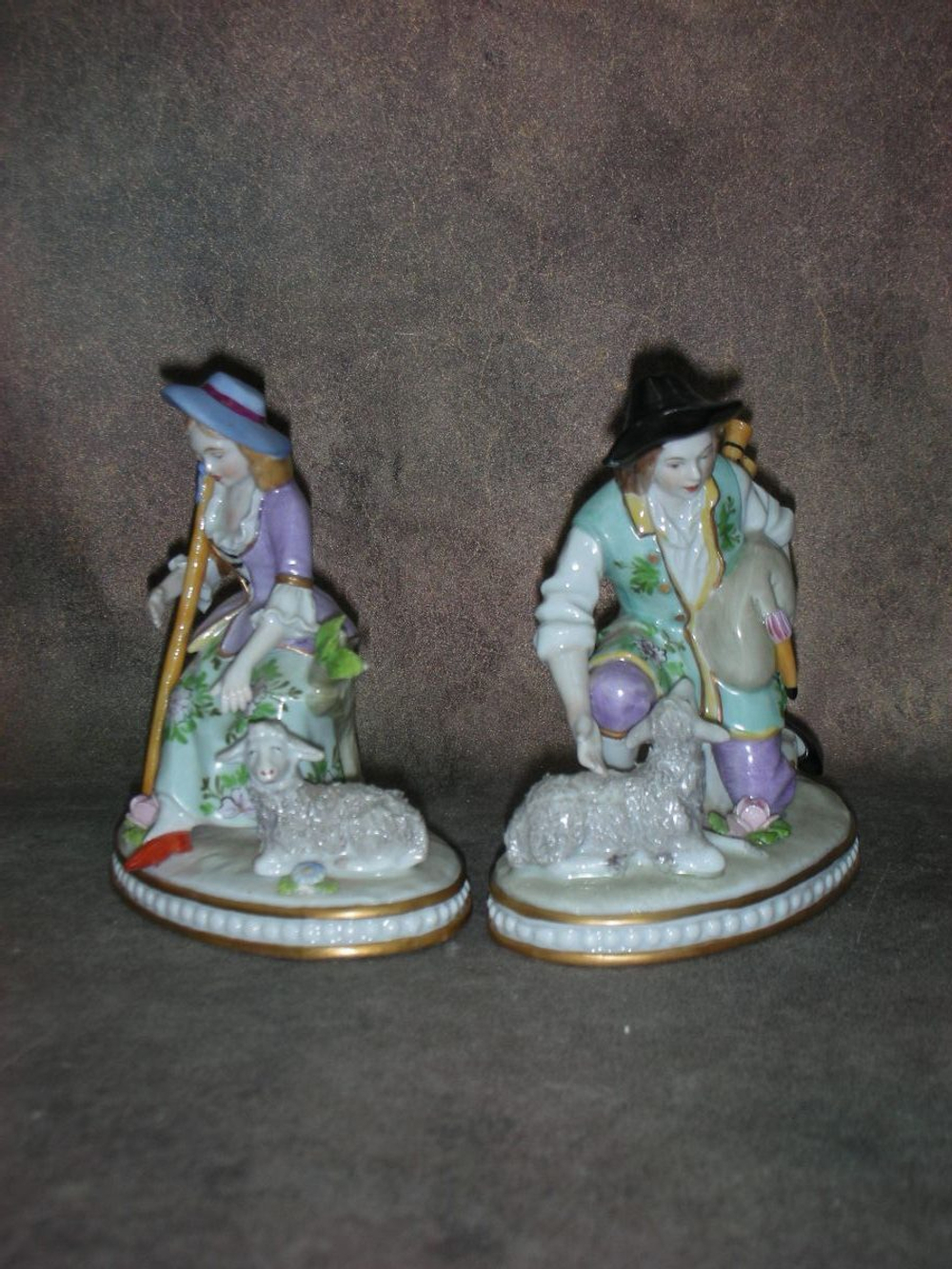 Статуэтка. Фарфор. Пастухи пара. Sitzendorf. Германия
