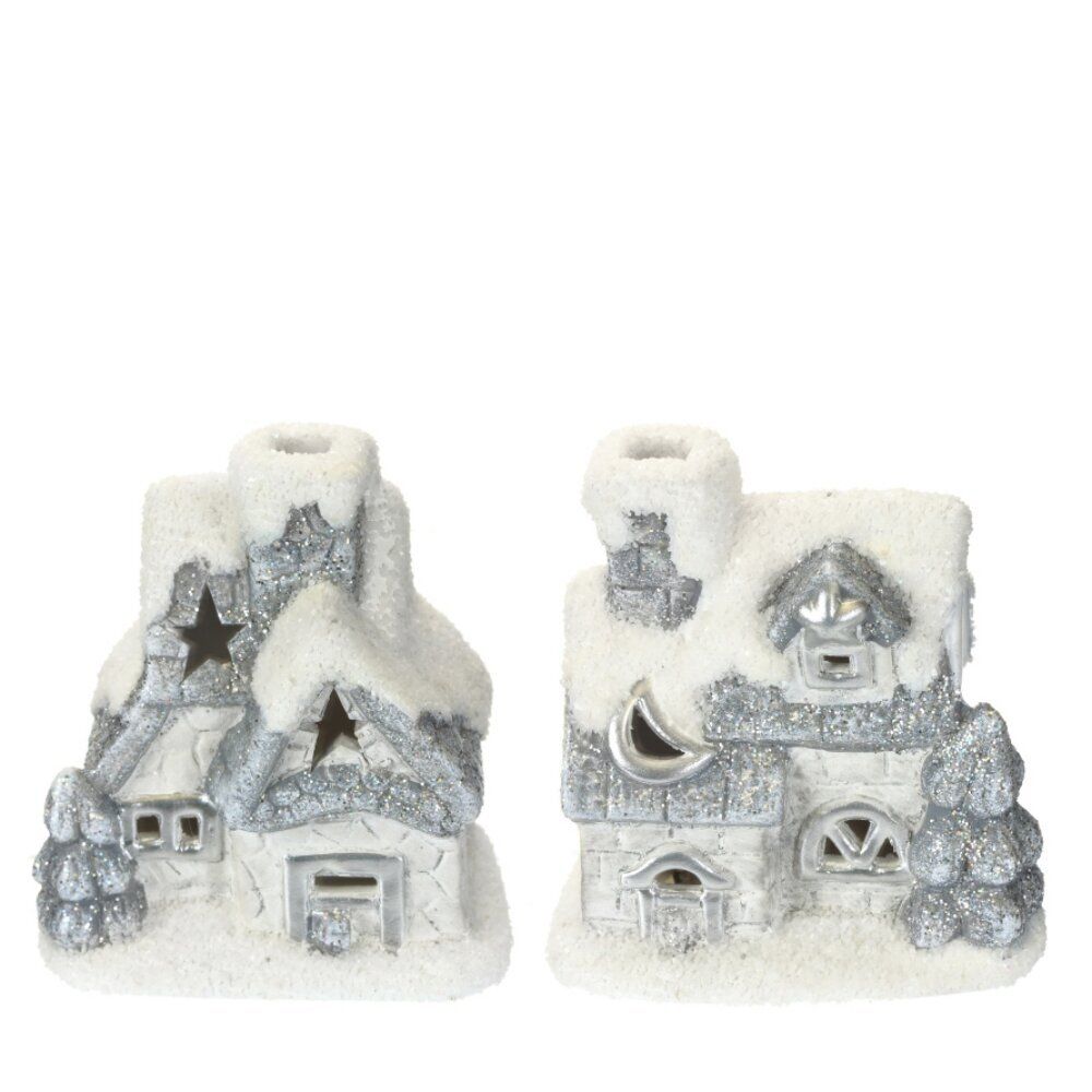GAEM Фигурка декоративная "Домик" с подсветкой (2xLR44), L7,5 W5 H8,5 см, 2в.