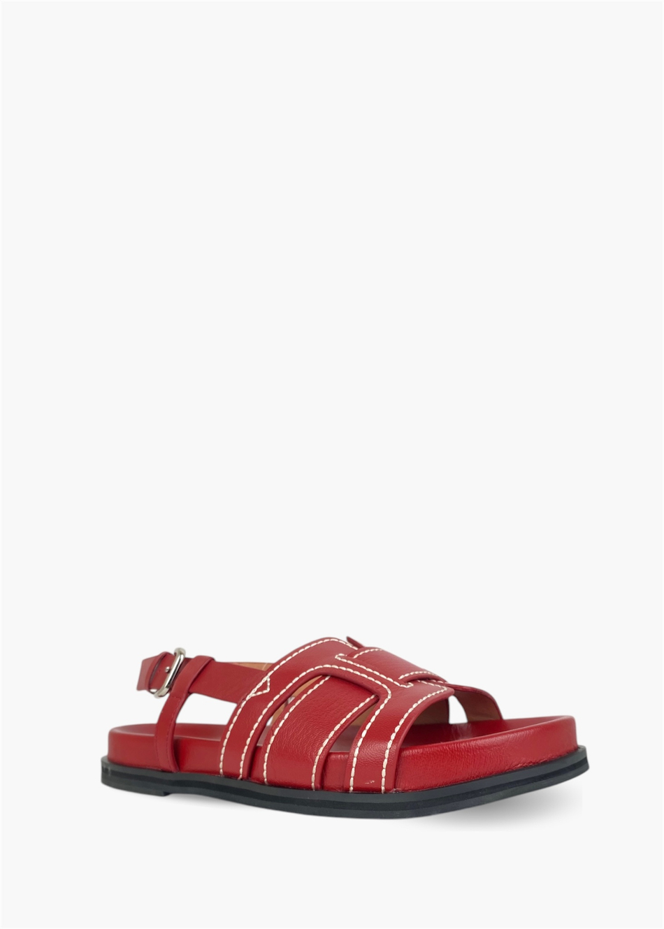 HOLLY FLAT 763Z40VK dk.red-25L Женские сандалии