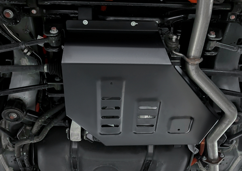 Защита заднего электродвигателя АвтоБроня для BYD Song Plus АКПП 4WD 2023-н.в., штампованная, сталь 1.5 мм, с крепежом, 111.00705.1