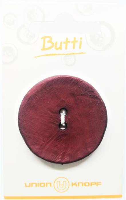 Пуговица №31 UNION KNOPF, 40 мм темно-красная