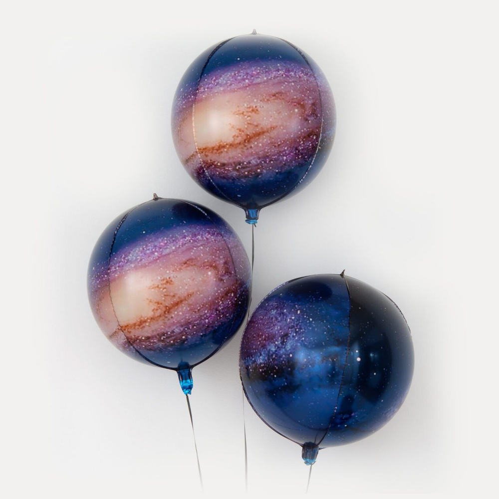 Фольгированный шар-сфера 3D «Космос», 61 см