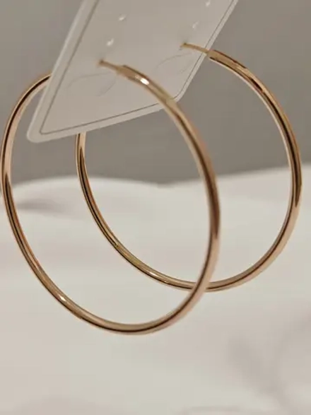 Серьги Xuping «Классические кольца» Gold 18K