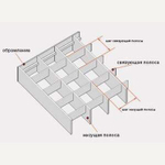 Входная грязезащитная решетка, ячейка 33х11, высота 30 мм