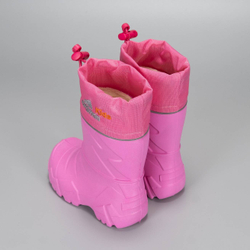 1-110-R04Nordman Kids сапоги малодетские из ЭВА, утепленные с манжетой, розовые