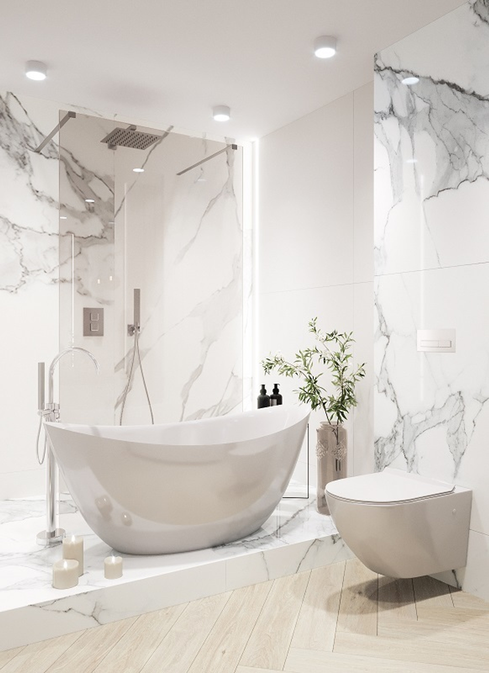 Встраиваемый смеситель для душа на 3 выхода KUATRO 471503S