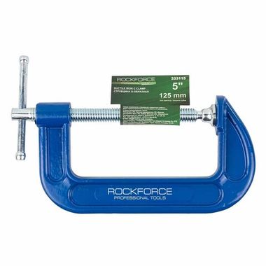 Струбцина G-образная ''Profi''5''-125мм (вес-1.19кг) RockForce##Rock FORCE RF-333115