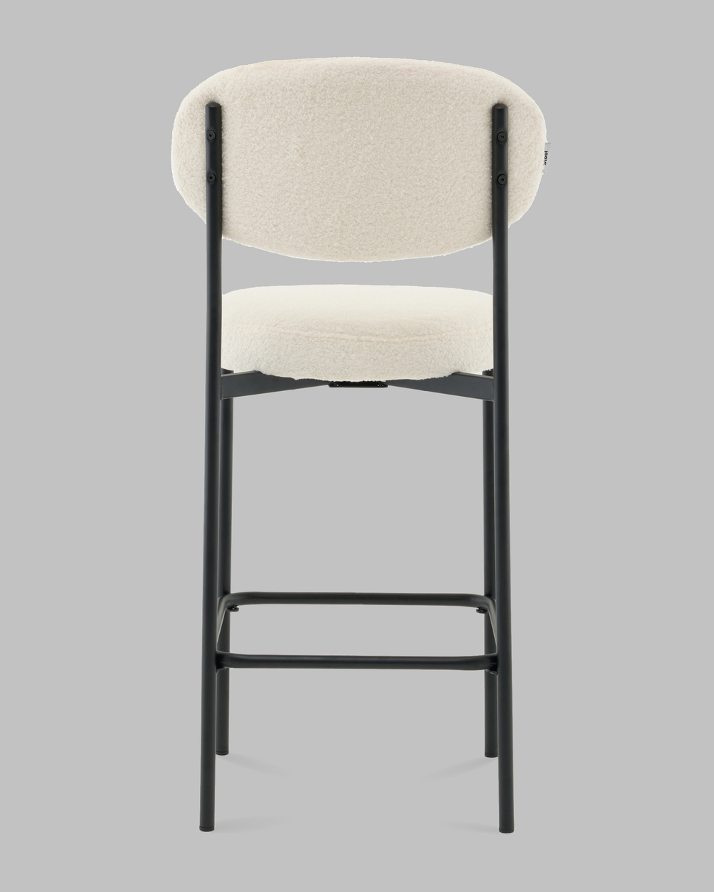 Стул полубарный Бриф DD букле молочный