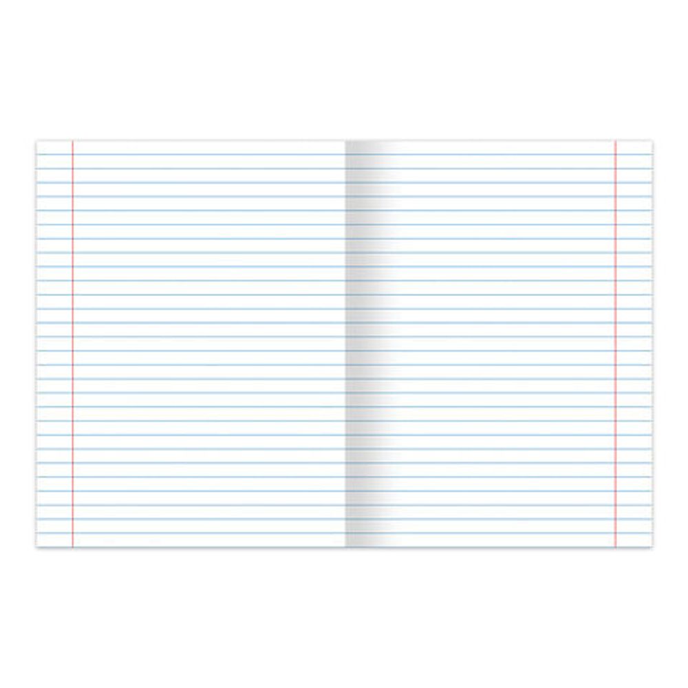 Тетрадь ЗЕЛЁНАЯ обложка 18 л., линия с полями, офсет, "HATBER", 18Т5D(С)2(Т58077), 15шт