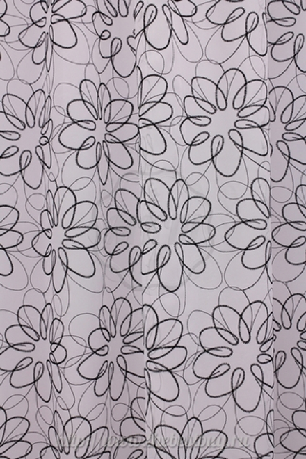 Тюль  с рисунком: Марилу (S215-3) - (300х280)х2 см. - черный