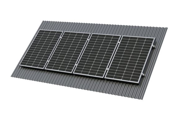 Крепёж четырёх солнечной батареи 100-200 Вт на наклонную крышу. 70 мм, YASHEL Technologies Крепёж четырёх солнечной батареи 100-200 Вт на наклонную крышу. 70 мм, фото №723152568