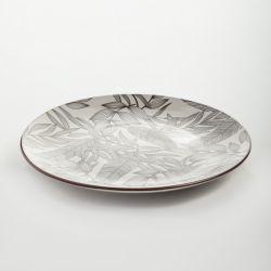 Тарелка White Fox WF-TRD23 обеденная фарфор Тропики D 23 см | White Fox