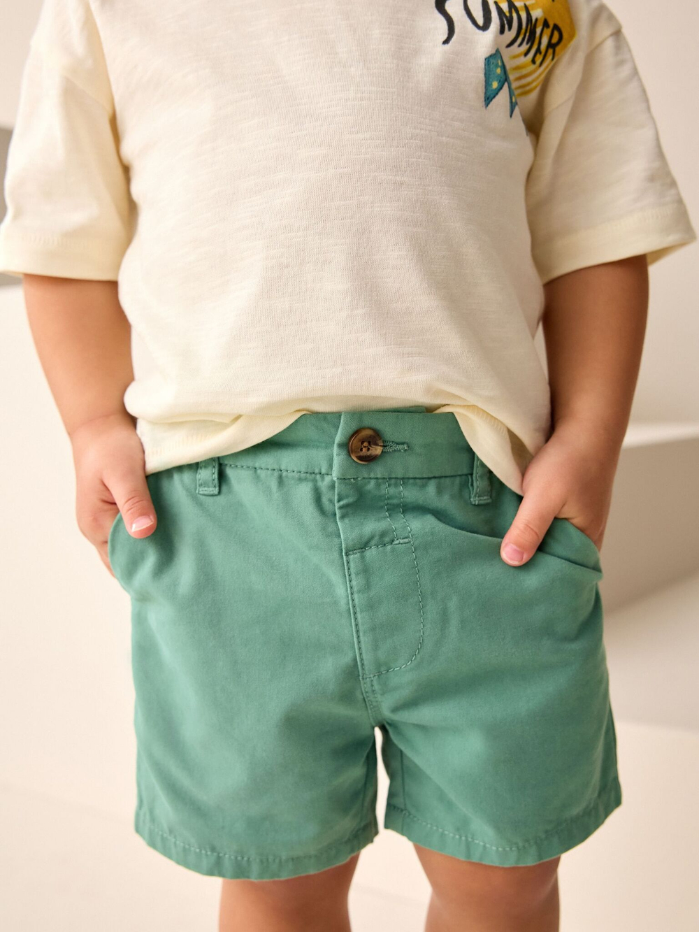 Шорты чинос для мальчика Next AG7-145, Зеленый