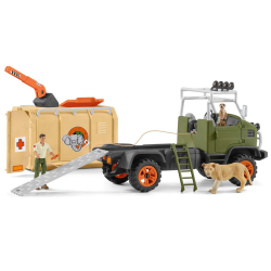 Schleich S 42475 — Игровой набор Schleich грузовик спасения животных 45 деталей — фото 10