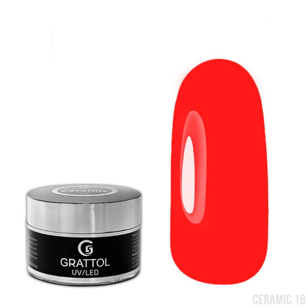 Grattol Camouflage Gel Ceramic 16 - Гель камуфлирующий, 15 мл