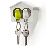 Держатель для ключей duo sparrow, белый/зеленый