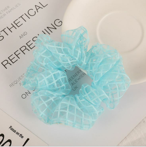 SALE! Модный аксессуар !!! Невероятно женственная и нежная резинка для волос, Цвет бирюза, 1 шт.