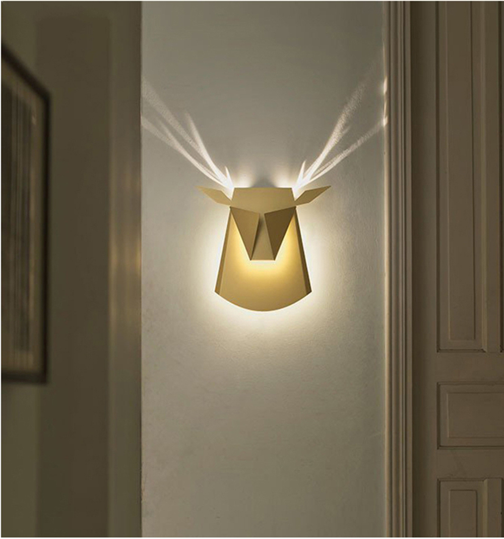 Wall design lamp Deer  (Gold)