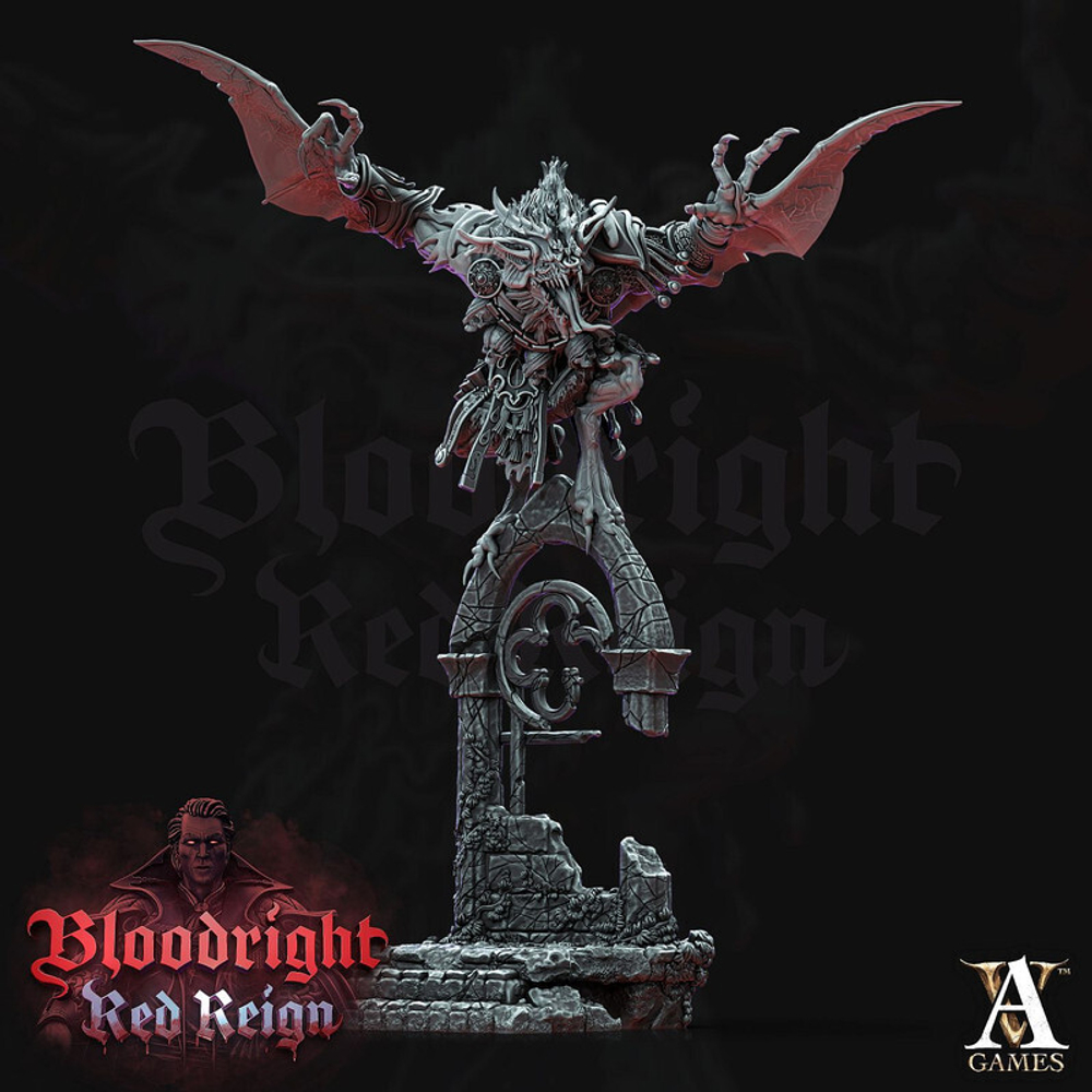 Grand Alliance Death Soulblight Gravelords Vampire Counts Vargheists Вампирское чудище  миниатюра для dnd, днд, pathfinder, фентези, Настольная игра, НРИ, Варгейм, РПГ