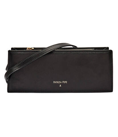 Кожаная сумка-мессенджер Patrizia Pepe - черный(8B0213 L061)