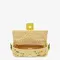Сумка Fendi из жаккарда с узором FF Vertigo и вышивкой желтый