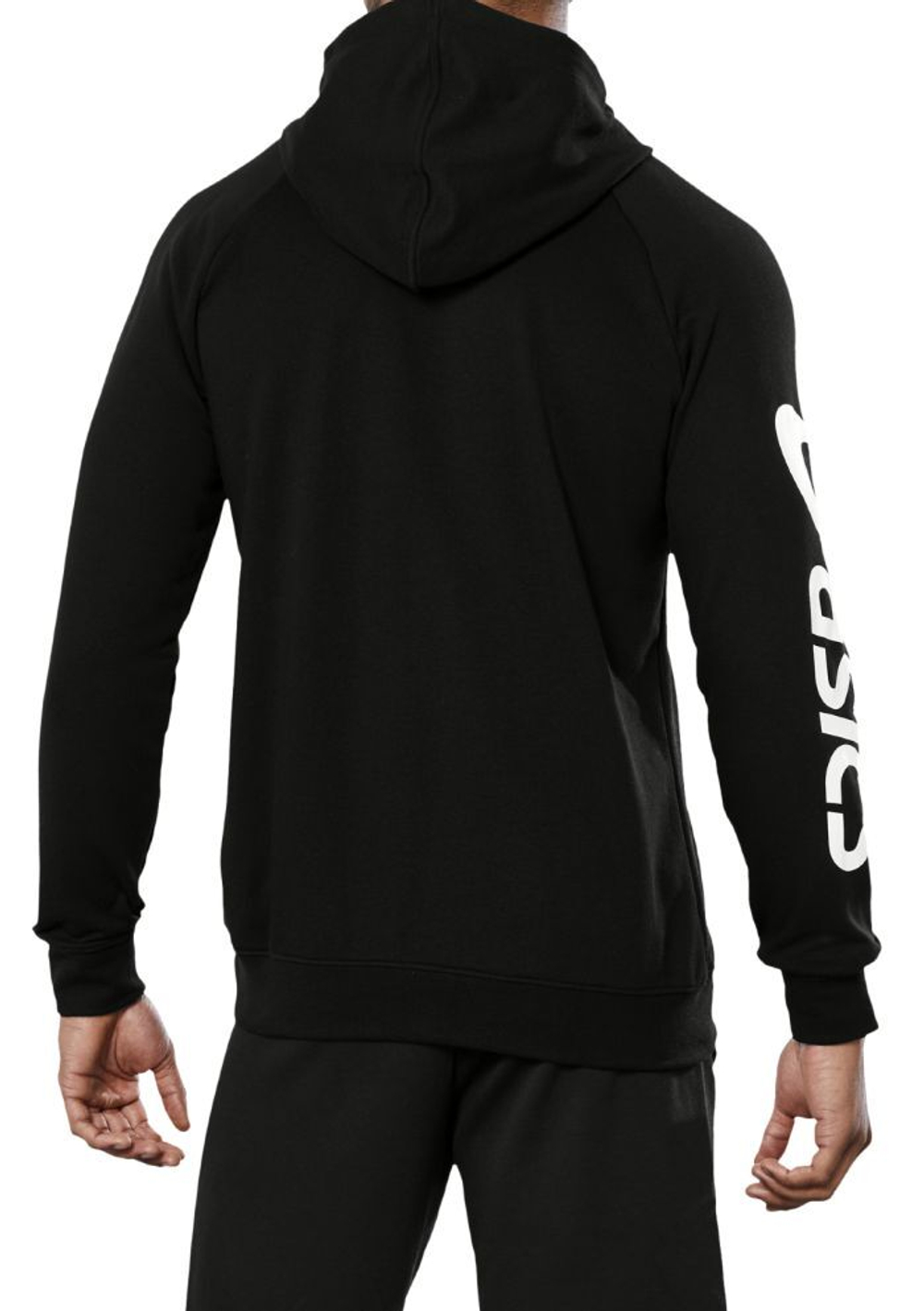 Мужская теннисная кофта Asics Big Asics FZ Hoodie M - черный