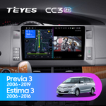 Teyes CC3 2K 10,2"для Toyota Previa, Estima 3 2006-2019