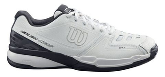 Мужские кроссовки теннисные Wilson Rush Comp LTR - белый, черный