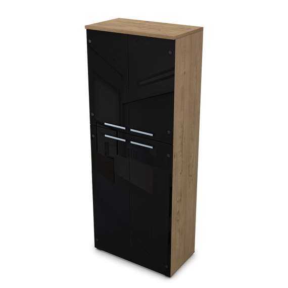 9Ш.005.23 Шкаф высокий со стеклом (800*450*2045)