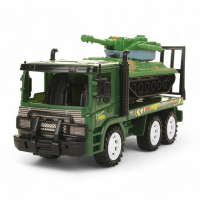 Автовоз Военный 23см + танк, пакет 928-B9