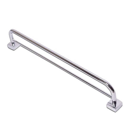 Держатель полотенец двойной Besser BS 8800A (62,5х11х4,5 см) из нержавеющей хромированной стали