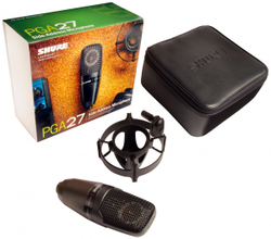 SHURE PGA27 кардиоидный конденсаторный микрофон c большой диафрагмой, аттенюатор -20дБ