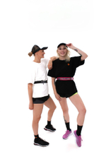 Футболка черная с оранжевым