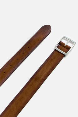 ZARA ЗАМШЕВЫЙ РЕМЕНЬ, КАШТАНОВЫЙ